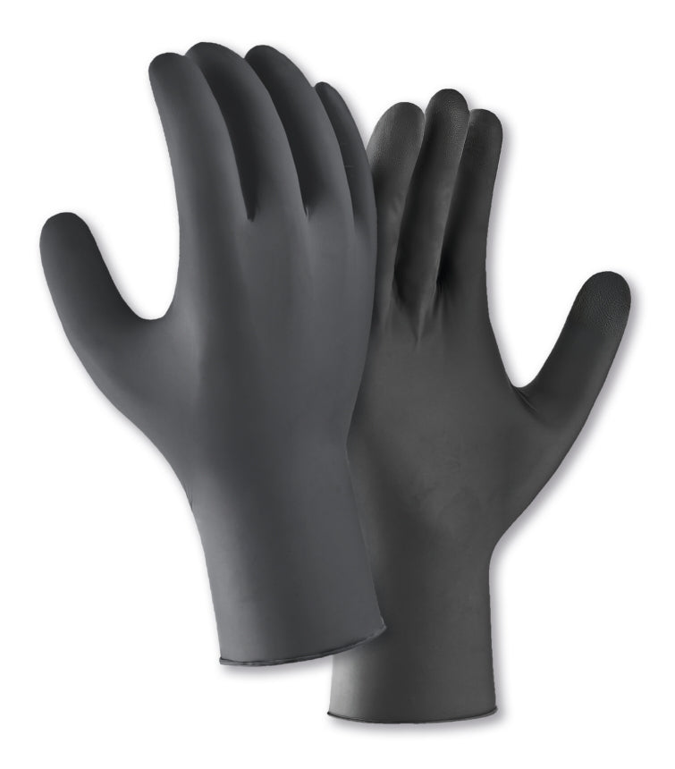 teXXor 2216 Nitril-Einweghandschuhe Schwarz – Paar

