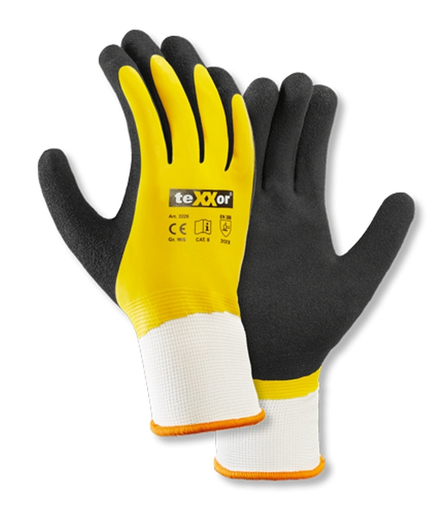 teXXor 2226 vollbeschichtete Latex-Handschuhe – Paar
