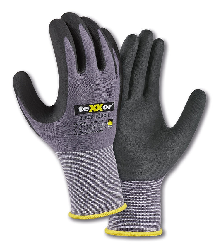 teXXor BLACK TOUCH 2450 Montagehandschuhe grau schwarz