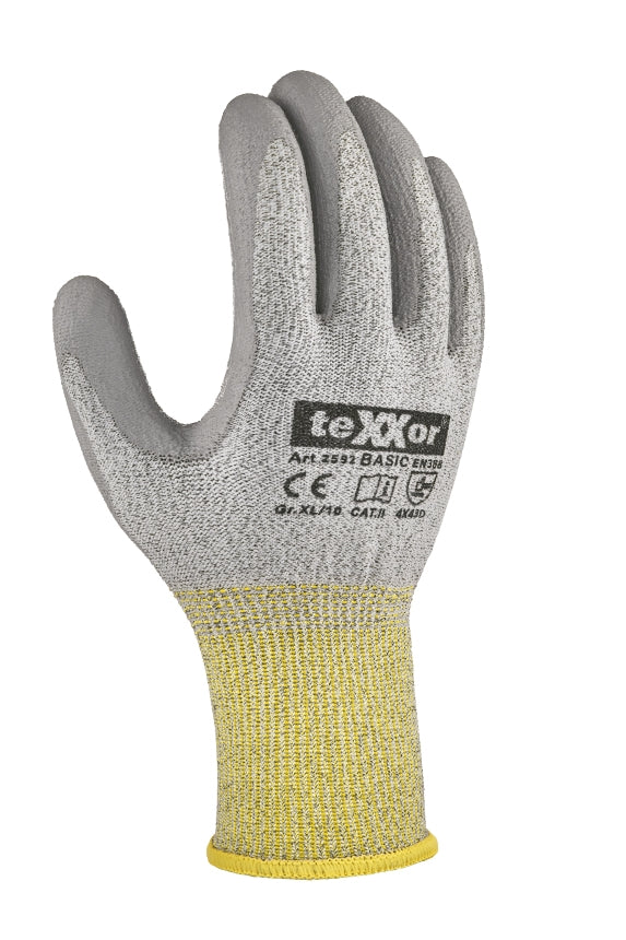 teXXor 2592 CUT D BASIC Schnittschutzhandschuh – Handrücken
